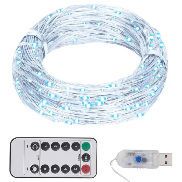 Gossi instalatie cu 300 led-uri, alb rece, 30 m