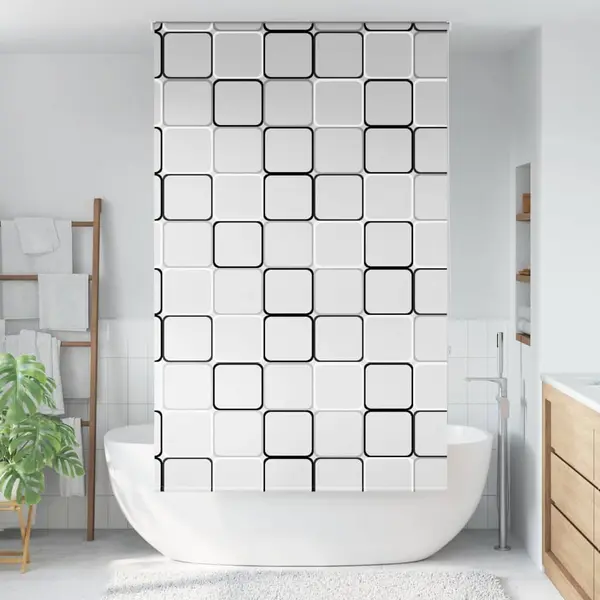 Gossi jaluza cu rola de dus 130x240 cm latime material 126 cm