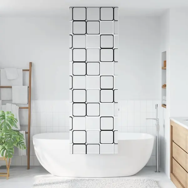 Gossi jaluza cu rola de dus 80x240 cm, latime materiala 76 cm