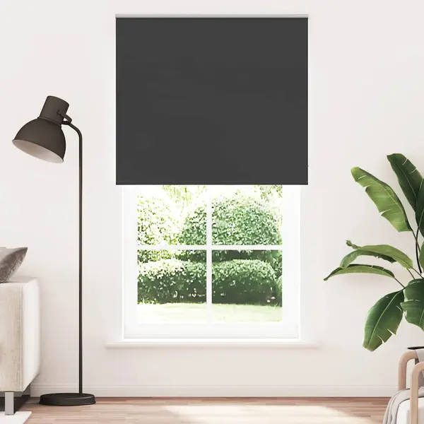 Gossi jaluza cu rola opaca negru 135x210 cm latime material 131,6 cm