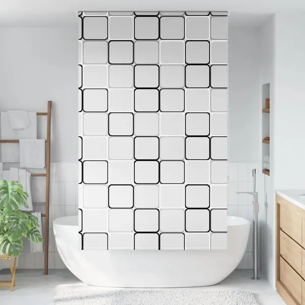 Gossi jaluza cu role de dus 140x240 cm latime material 136 cm