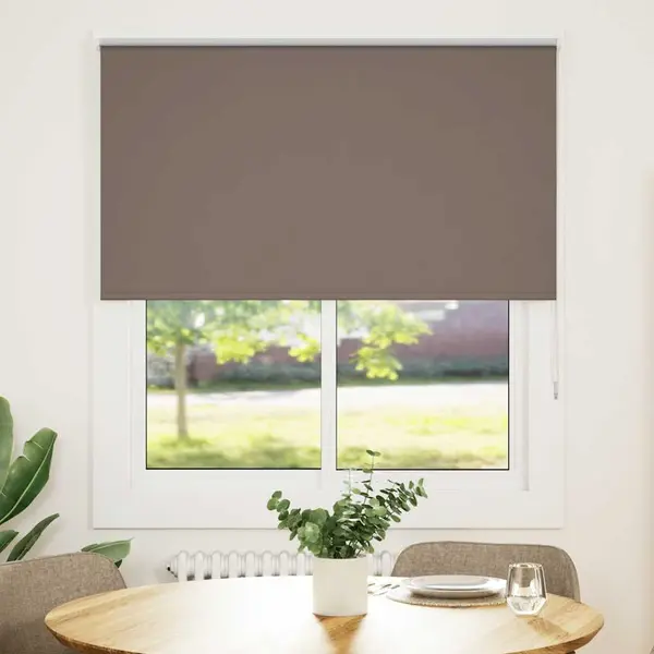 Gossi jaluza cu role opace cafea 140x150 cm latime material 136,6 cm