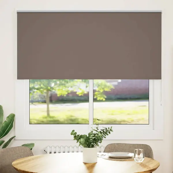 Gossi jaluza cu role opace cafea 145x130 cm latime materiala 141,6 cm