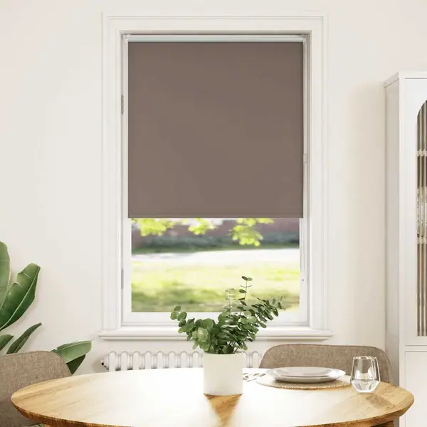 Gossi jaluza cu role opace cafea 80x175 cm latime tesatura 75,7 cm