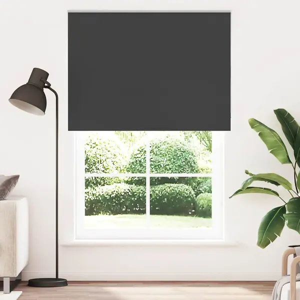 Gossi jaluza cu role opace negru 150x230 cm latime tesatura 146,6 cm