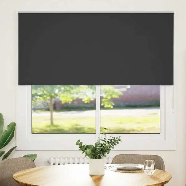 Gossi jaluza cu role opace negru 160x150 cm latime material 156,6 cm