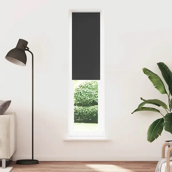 Gossi jaluza cu role opace negru 40x210 cm latime material 35,7 cm