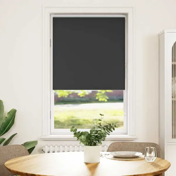 Gossi jaluza cu role opace negru 70x130 cm latime material 65,7 cm