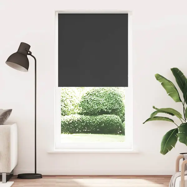 Gossi jaluza cu role opace negru 95x210 cm latime material 90,7 cm