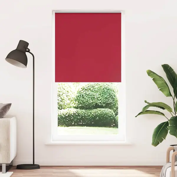 Gossi jaluza cu role opace rosu 100x230 cm latime tesatura 95,7 cm