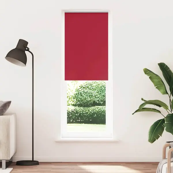 Gossi jaluza cu role opace rosu 80x230 cm latime material 75,7 cm