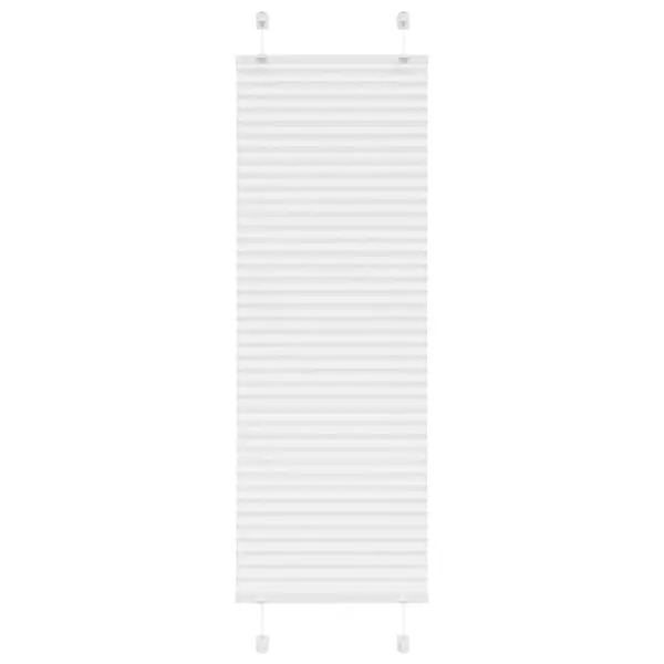 Gossi jaluza plisata alb 50x150 cm latime tesatura 49,4cm poliester