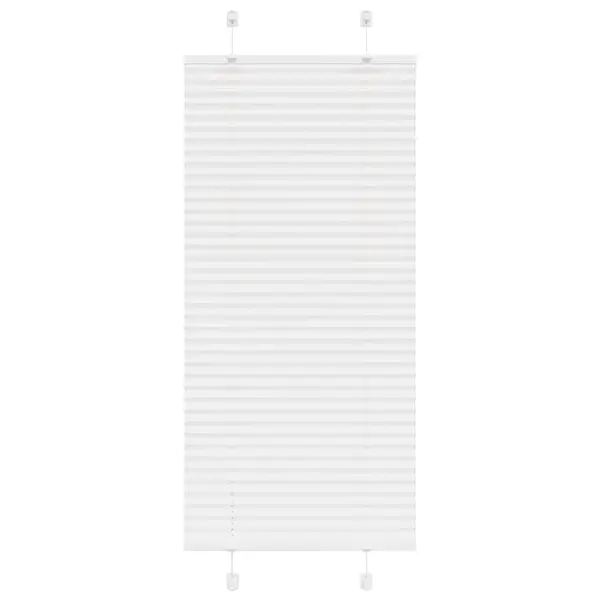 Gossi jaluza plisata alb 65x100 cm latime tesatura 64,4cm poliester