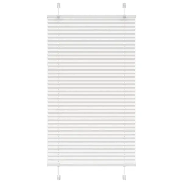 Gossi jaluza plisata alb 80x150 cm latime tesatura 79,4cm poliester