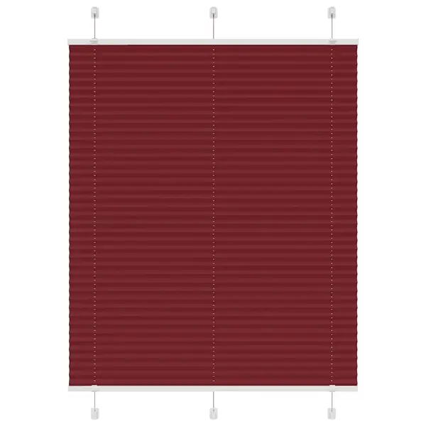 Gossi jaluza plisata bordeaux rosu 105x150 cm latime tesatura 104,4cm