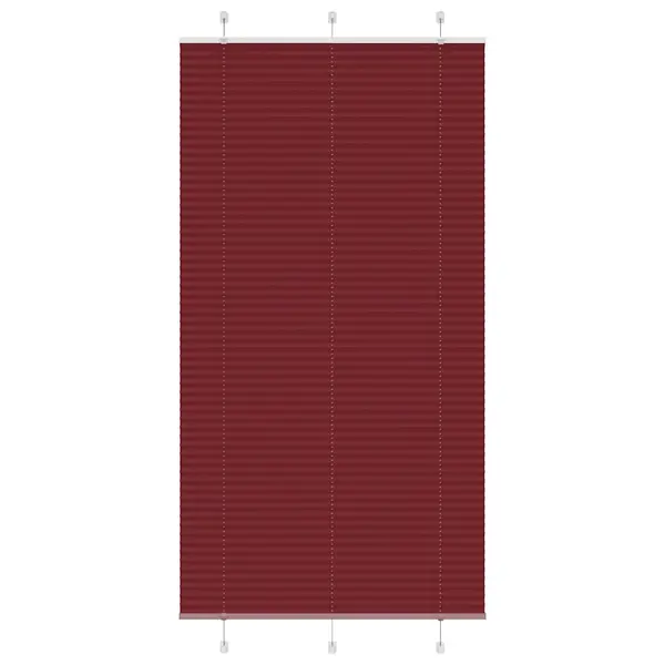 Gossi jaluza plisata bordeaux rosu 105x200 cm latime tesatura 104,4cm