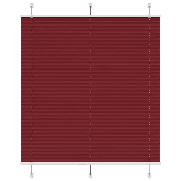 Gossi jaluza plisata bordeaux rosu 115x100 cm latime tesatura