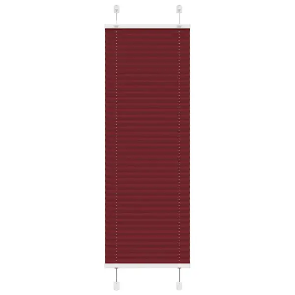 Gossi jaluza plisata bordeaux rosu 40x100 cm latime tesatura 39,4 cm