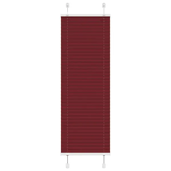 Gossi jaluza plisata bordeaux rosu 40x150 cm latime tesatura