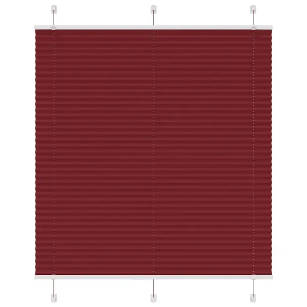 Gossi jaluza plisata bordeaux rosu 45x150 cm latime tesatura 44,4 cm