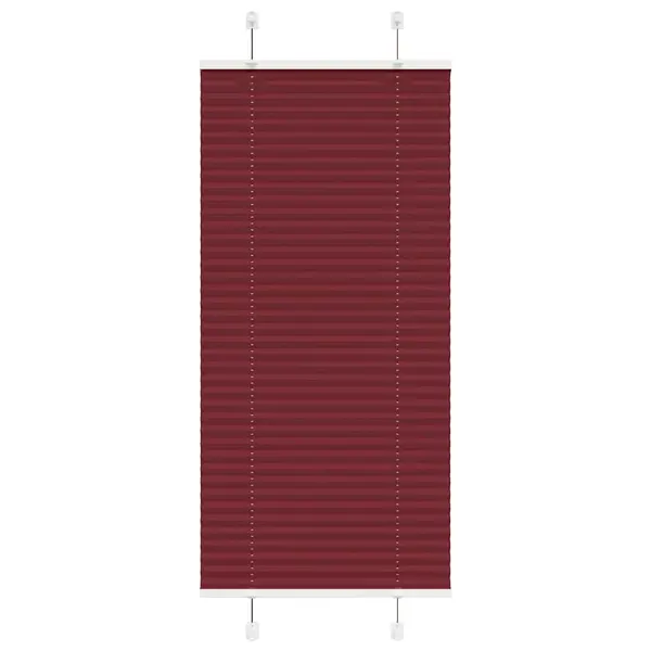 Gossi jaluza plisata bordeaux rosu 55x100 cm latime tesatura 54,4 cm