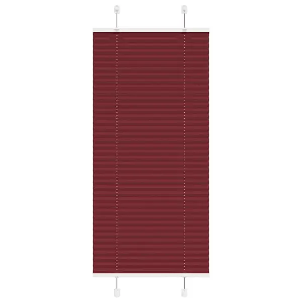 Gossi jaluza plisata bordeaux rosu 65x100 cm latime material 64,4 cm