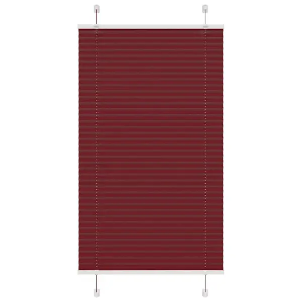 Gossi jaluza plisata bordeaux rosu 75x150 cm latime tesatura 74,4 cm