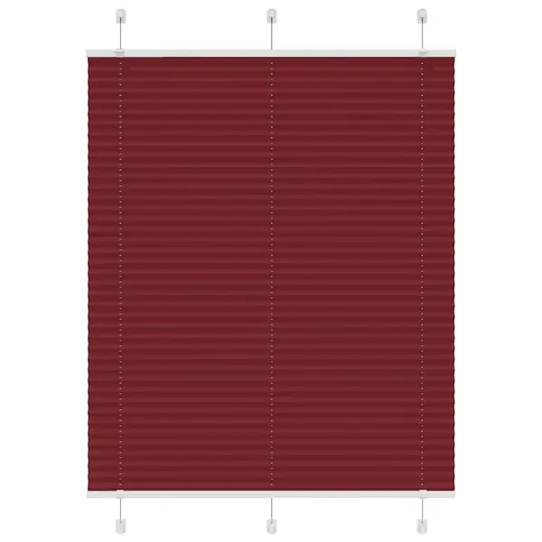 Gossi jaluza plisata bordeaux rosu 80x150 cm latime tesatura 79,4 cm
