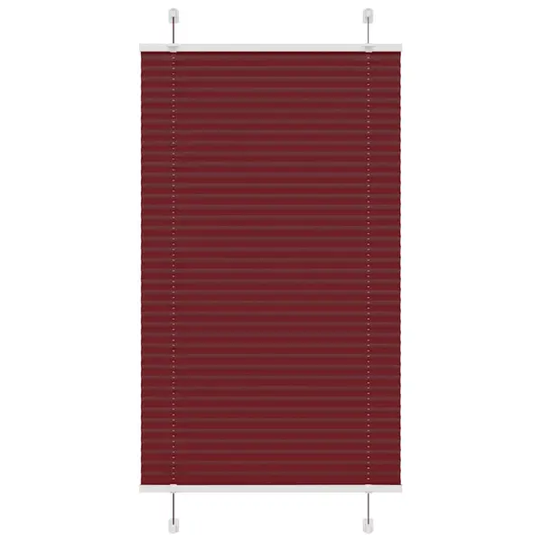 Gossi jaluza plisata bordeaux rosu 80x150 cm latime tesatura 79,4 cm