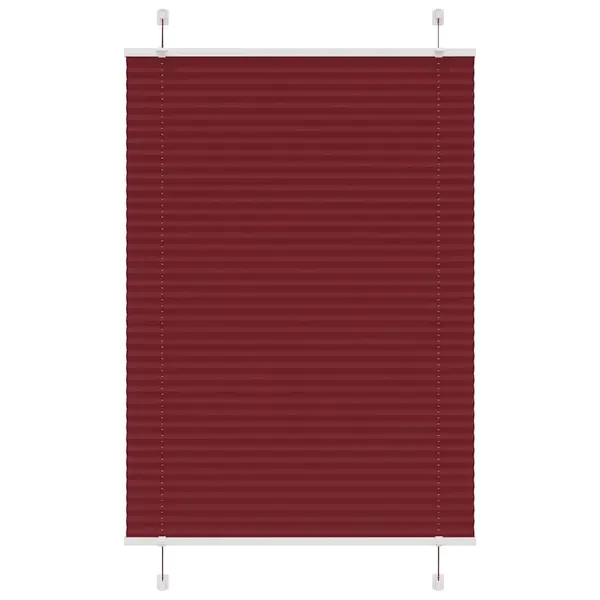 Gossi jaluza plisata bordeaux rosu 90x100 cm latime tesatura 89,4 cm