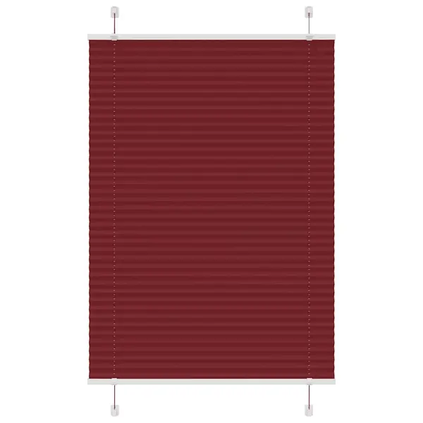 Gossi jaluza plisata bordeaux rosu 95x100 cm latime tesatura 94,4 cm