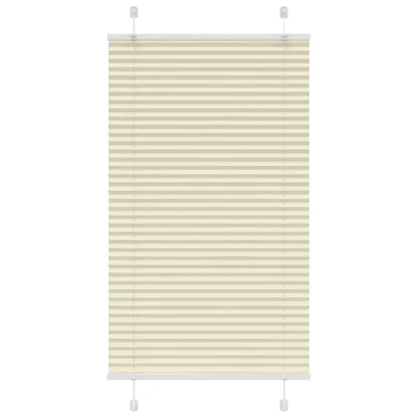 Gossi jaluza plisata crem 75x100cm latime tesatura 74,4 cm
