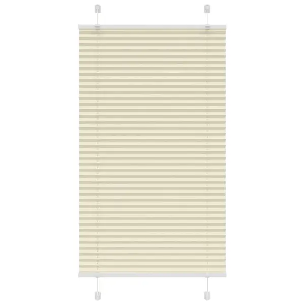Gossi jaluza plisata crem 75x150cm latime tesatura 74,4 cm