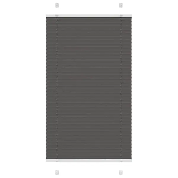 Gossi jaluza plisata negru 70x150 cm latime tesatura 69,4cm poliester