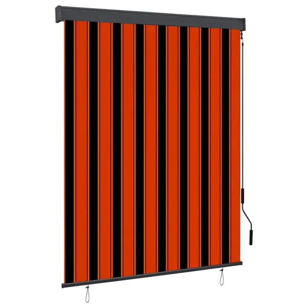 Gossi jaluzea tip rulou de exterior, portocaliu si maro, 140 x 250 cm
