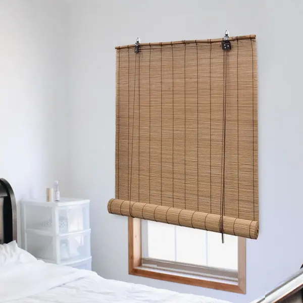 Gossi jaluzea tip rulou, maro, 80 x 220 cm, bambus
