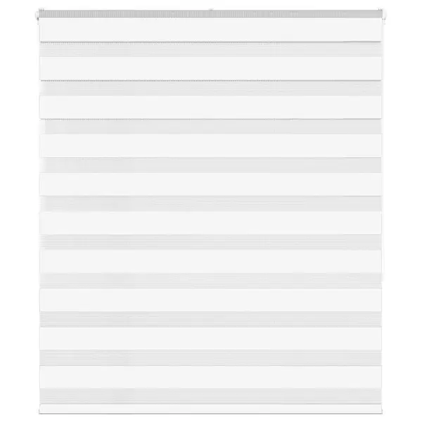 Gossi jaluzea tip zebra alb latime tesatura 130,9 cm poliester