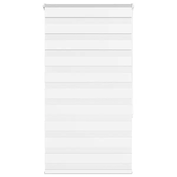 Gossi jaluzea tip zebra alb latime tesatura 70,9 cm poliester