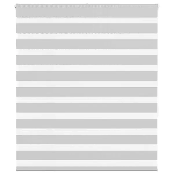 Gossi jaluzea tip zebra gri deschis latime tesatura 120,9cm poliester