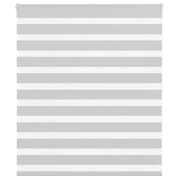 Gossi jaluzea tip zebra gri deschis latime tesatura 125,9cm poliester