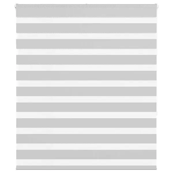 Gossi jaluzea tip zebra gri deschis latime tesatura 125,9cm poliester