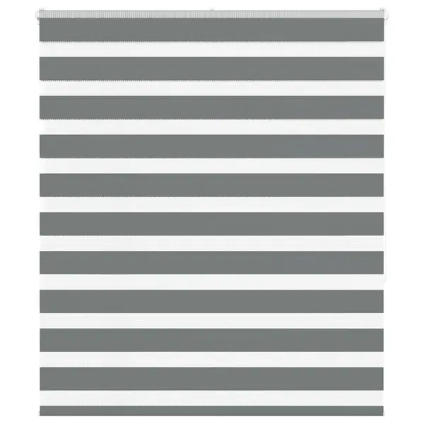 Gossi jaluzea tip zebra gri inchis latime tesatura 115,9 cm poliester