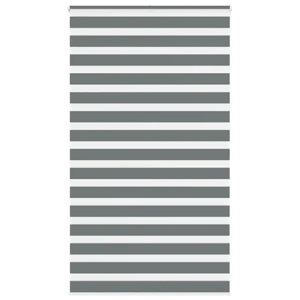 Gossi jaluzea tip zebra gri inchis latime tesatura 120,9 cm poliester