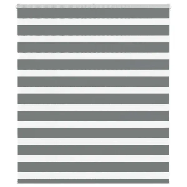 Gossi jaluzea tip zebra gri inchis latime tesatura 120,9 cm poliester