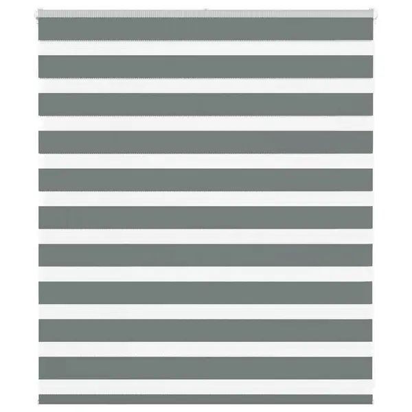 Gossi jaluzea tip zebra gri inchis latime tesatura 125,9 cm poliester