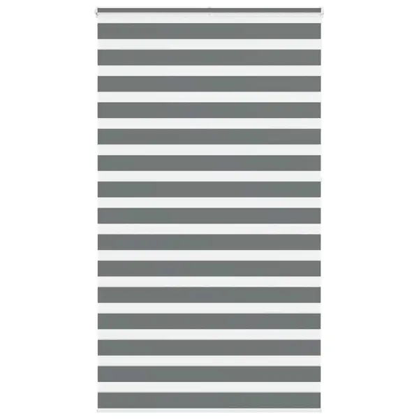 Gossi jaluzea tip zebra gri inchis latime tesatura 130,9 cm poliester