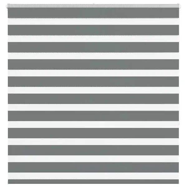 Gossi jaluzea tip zebra gri inchis latime tesatura 135,9 cm poliester