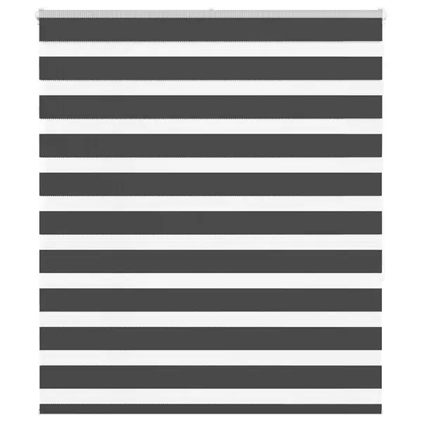 Gossi jaluzea tip zebra neagra latime tesatura 130,9 cm poliester