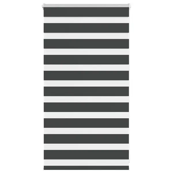 Gossi jaluzea tip zebra neagra latime tesatura 70,9 cm poliester