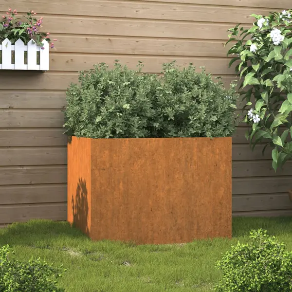 Gossi jardiniera, 62x47x46 cm, otel corten